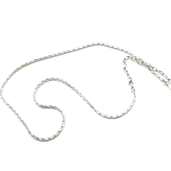 Sarah Coventry Silver-tone Box Chain Necklace Signed NWOT - Picture 1 of 14